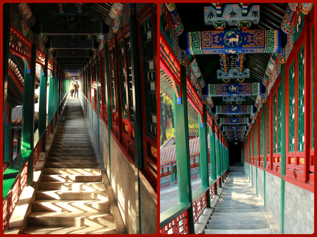 Attractive, intricately decorated corridors